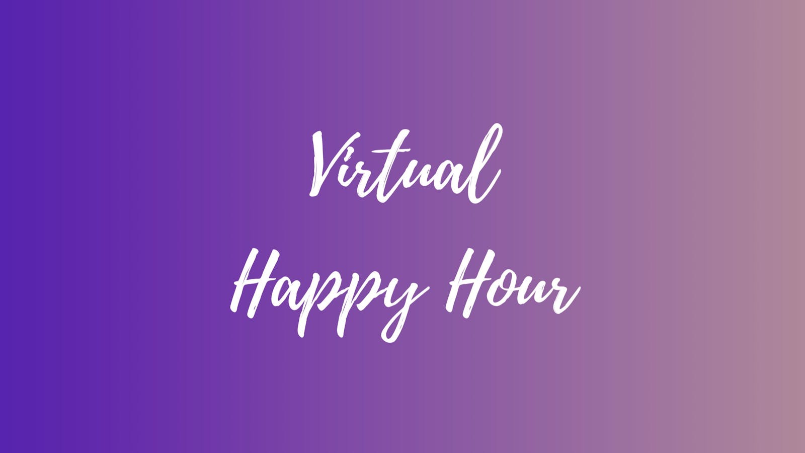 Virtual Happy Hour | Hobnob
