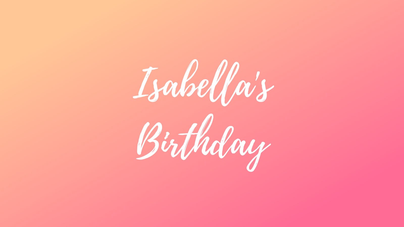 Isabella’s Birthday | Hobnob